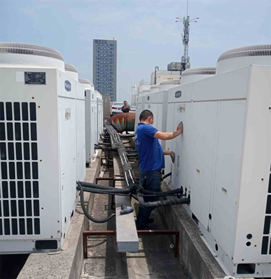 温县中央空调制热和不制冷系统维修方法